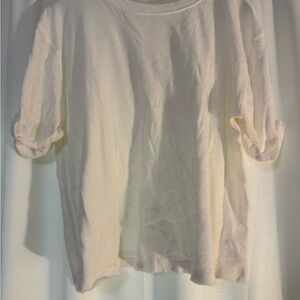 Free People white Short Sleeve Tee